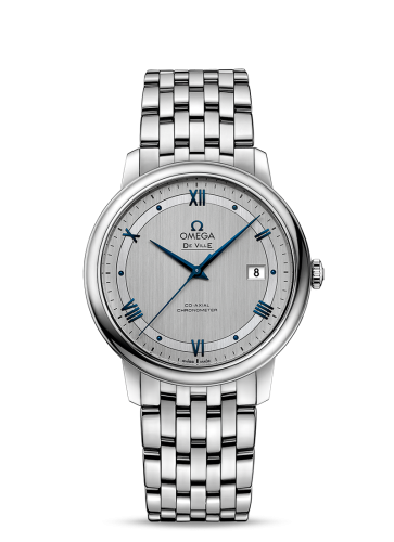 Omega De Ville Prestige Co-Axial 39.5 Stainless Steel / Vintage Silver / Bracelet